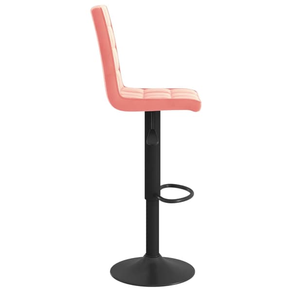 vidaXL Barstolar, set om 2, rosa, klädda i sammet