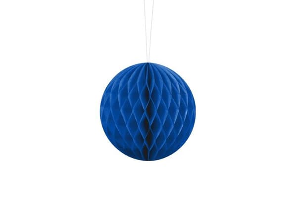 Blå silkepapirkugle 10 cm
