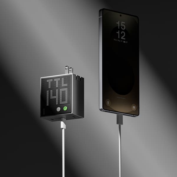 GaN SHARGE Pixel Oplader 140W 3x USB C Hurtigopladning iPhone Grå