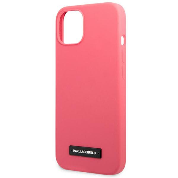 Karl Lagerfeld Silikone Plak-cover til iPhone 13, Fuchsia