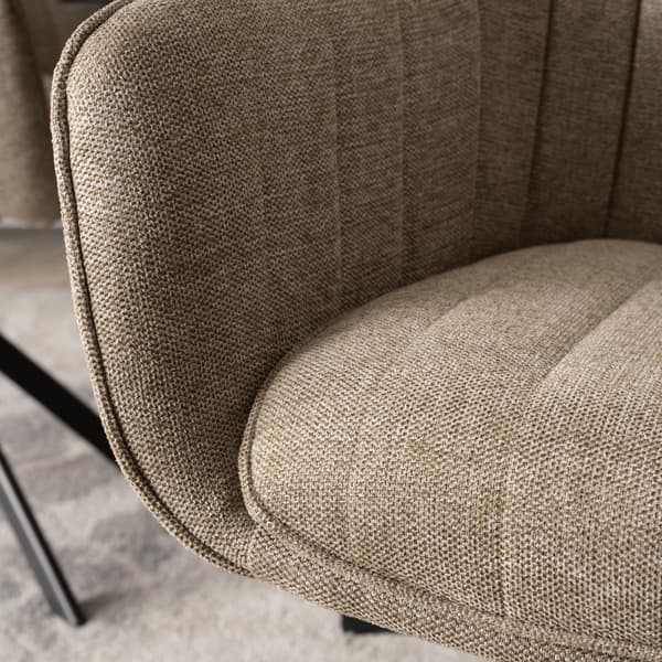 Klädd snurrstol för vardagsrum MUMBAI beige modern
