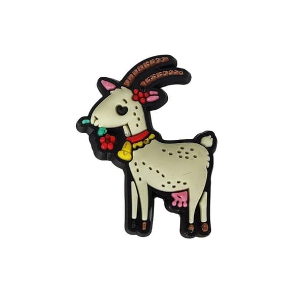 Crocs gummimärke Emblem Patch Farm Goat 399-18 OS