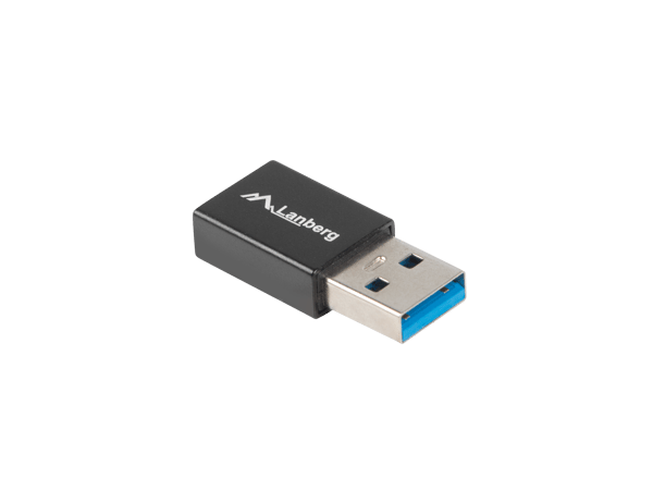 USB-C (hona) - USB-A (hane) 3.1 OTG-adapter, svart - Lanberg USB-adapter