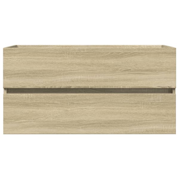 vidaXL håndvaskskab Sonoma eg 90x38,5x45 cm spånplade