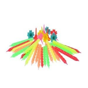 Neon fødselsdagslys 24 stk.