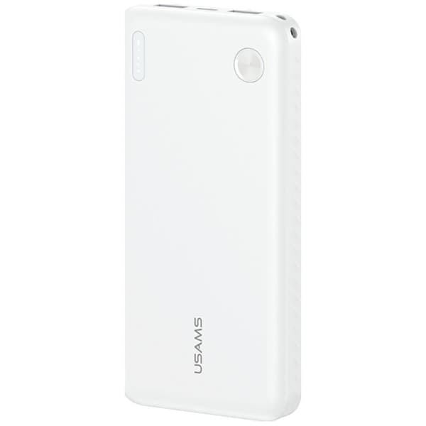 Powerbank USAMS PB83 2xUSB-A 1xUSB-C 10000mAh hvid