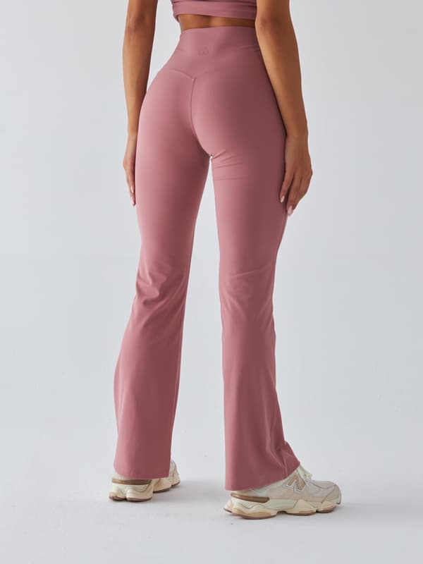 Rosa Utsvängda Leggings - Morning Dew M