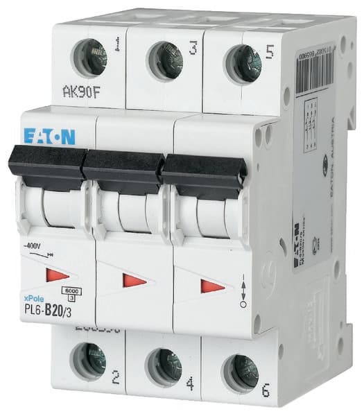 6kA PL6-D20/3 strömbrytare