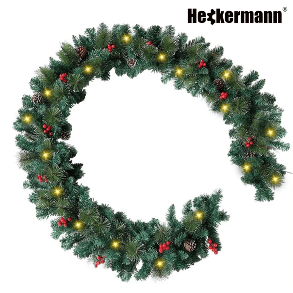 Heckermann LED-julgranskedja 270 cm