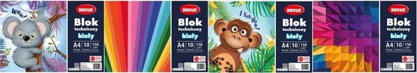 Tekniskt block A4/10K vitt