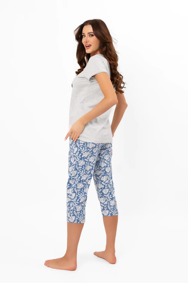 Dampyjamas, korta ärmar, 3/4-byxor, Boma S