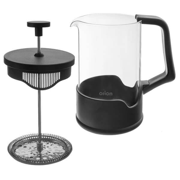 Stempelkande til kaffe og te glas sort 400 ml