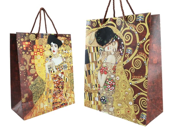 Presentpåse - G. Klimt, Kyssen (carmani)