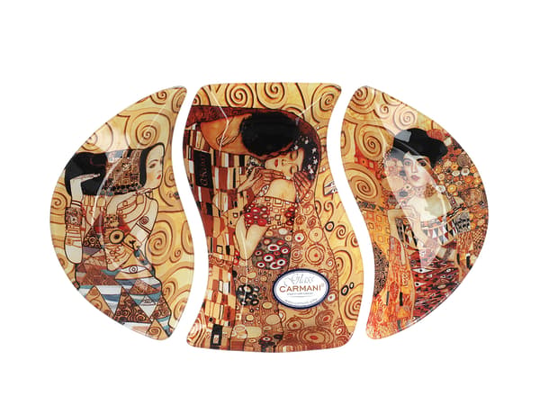 Dekorativ tallrik - G. Klimt, collage (CARMANI)