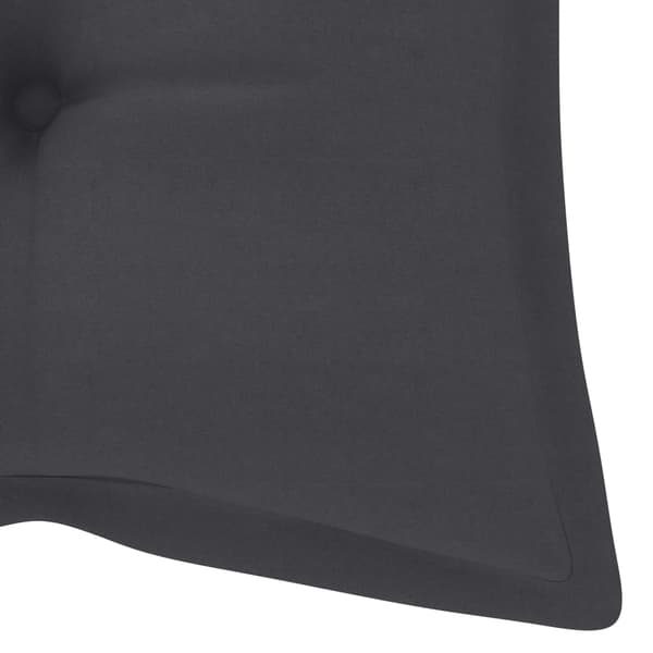 vidaXL Trädgårdsbänk med dyna 120 cm bambu