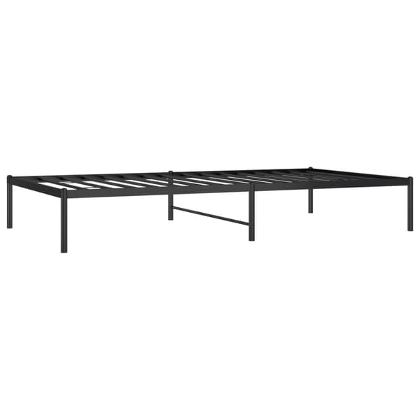 vidaXL metalsengestel sort 107x203 cm