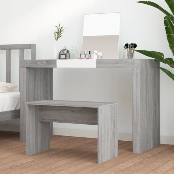 vidaXL toiletskammel, grå Sonoma eg, 70x35x45 cm