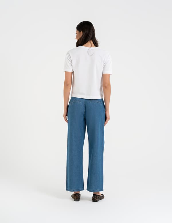 Damjeansbyxor Hög midja Casual Bekväma MORAJ 36 BLÅ