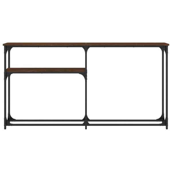 vidaXL konsolbord brunt egetræ 145x22,5x75 cm