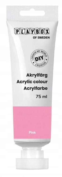 Tee-se-itse-akryylimaali pinkki 75 ml:n tuubissa