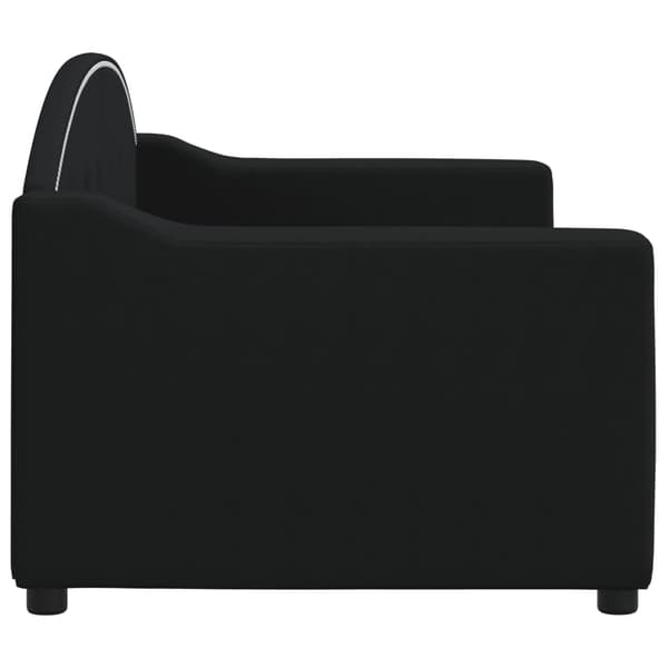 vidaXL sovesofa sort 80x200 cm stofbetræk