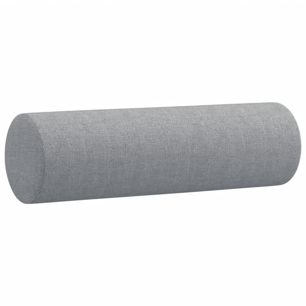vidaXL 2-sitssoffa med kuddar, ljusgrå, 120 cm, tyg