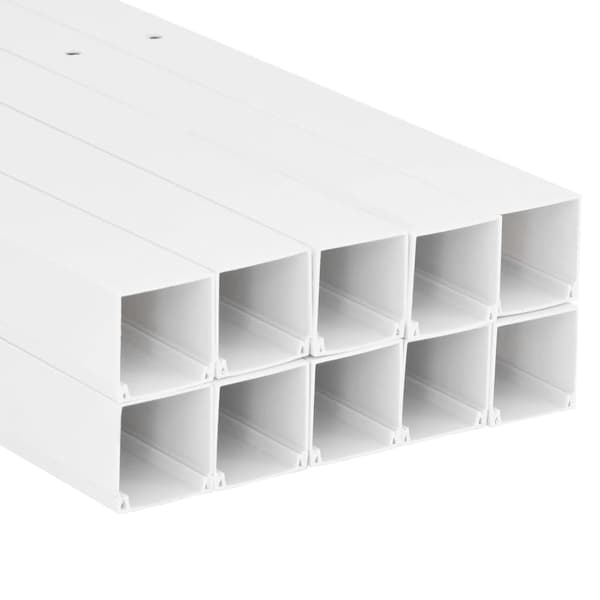 vidaXL Elinstallationsrör, 100x60 mm, 10 m, PVC
