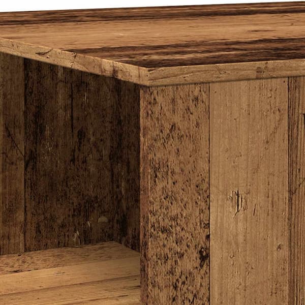 vidaXL sofabord, antik træ, 90x67x33 cm, spånplade