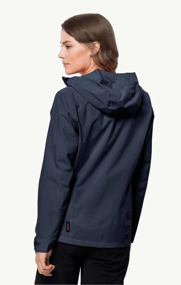 Udsalg - Jack Wolfskin Pack & Go Shell regnjakke til dame (1111514_1010) S