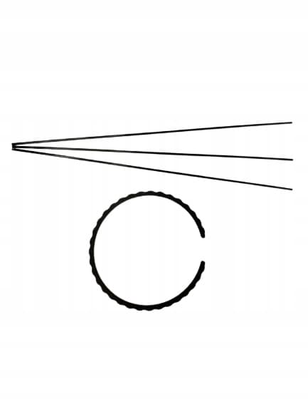 Stödring för blomväxter, klämma, stödring M 33x16cm