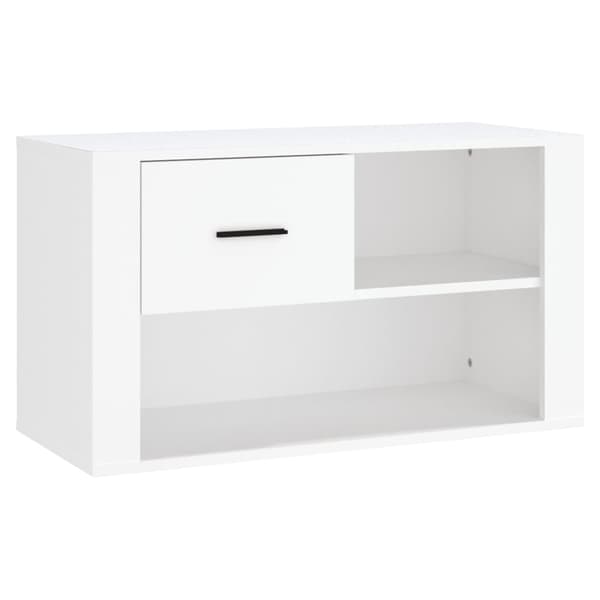 vidaXL Skoskåp vit 80x35x45 cm träbaserat material