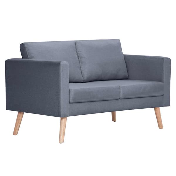 vidaXL 2-personers stofsofa mørkegrå