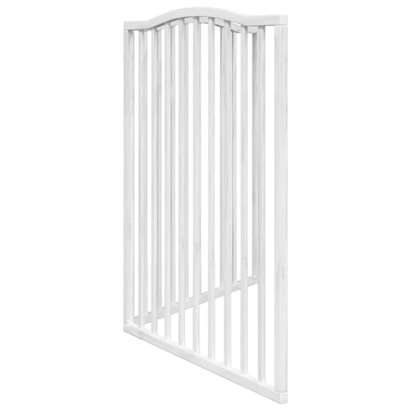 vidaXL foldbart sikkerhedsgitter til hunde, 2 paneler, hvid, 160 cm
