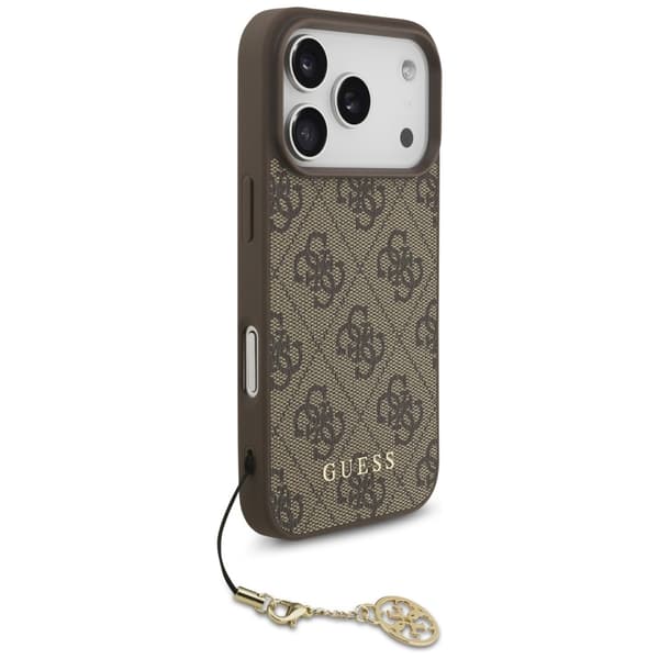 Guess 4G Charms Collection MagSafe-etui til iPhone 17 Pro brunt