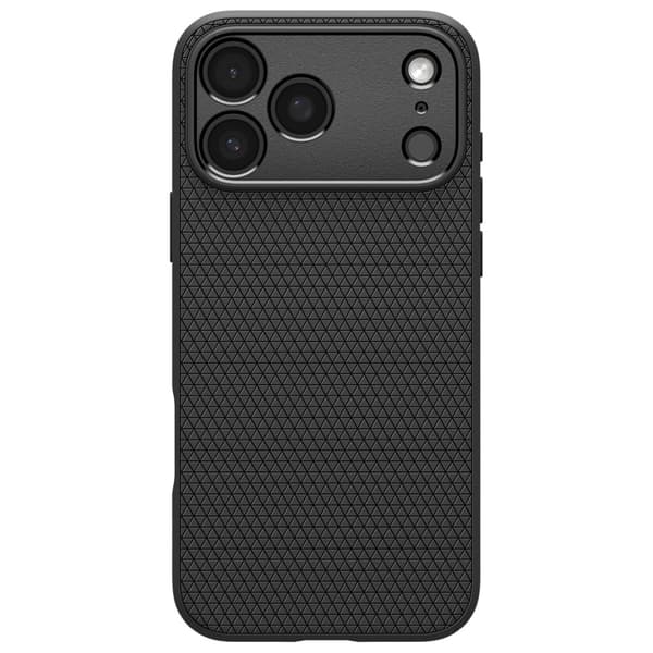 Spigen Liquid Air -kotelo iPhone 17 Pro Maxille, musta