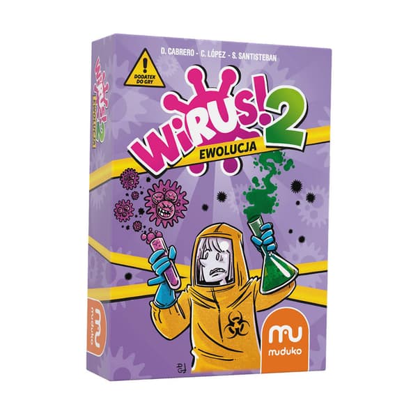 Virus! 2: Evoluutio. Juhlapelin laajennus. Lautapeli. Muduko