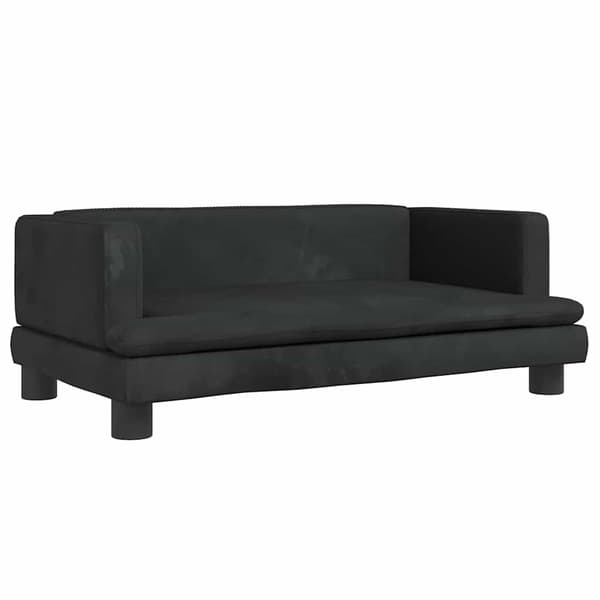 vidaXL Koiranpeti, musta, 80x45x30 cm, sametti