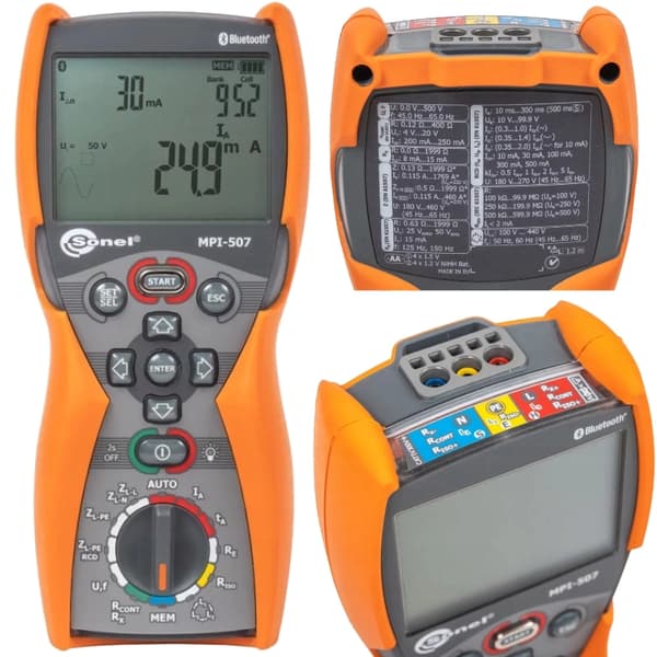 SONEL MPI-507 Multifunktionel elektrisk installationsparametermåler