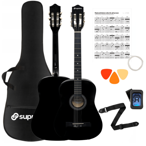 Suprimo CGS3 BK Klassisk Guitar