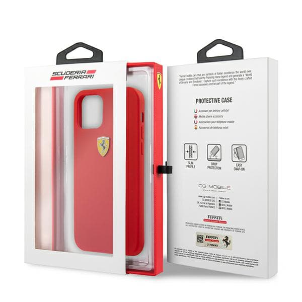 Ferrari Silikonskal till iPhone 13 mini, Röd