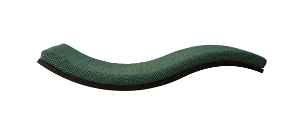 Puinen kissahylly Wave 95cm Lewa pullonvihreä