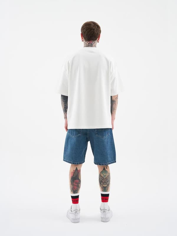 Herr Mörkblå Jeansshorts MyStars Blå Basic 31