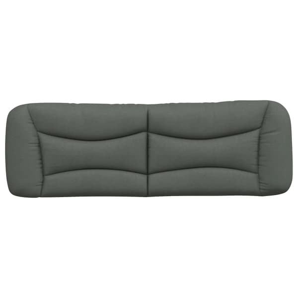 vidaXL hovedgærdehynde, mørkegrå, 160 cm, stof