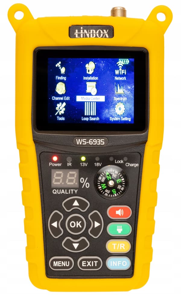 LINBOX WS-6935 DVB-S2 SATELLITMÅLER FORHÅNDSVISNING