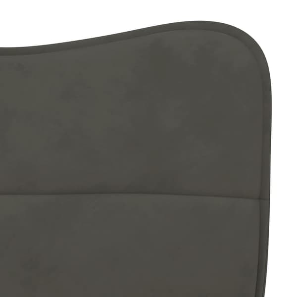 vidaXL spisebordsstole, sæt med 2, mørkegrå fløjl