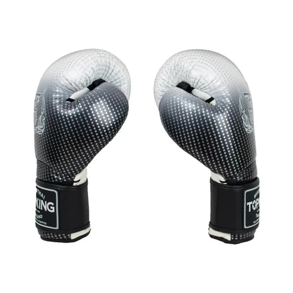 Top King Super Star Air 16OZ Silver Muay Thai Boxningshandskar