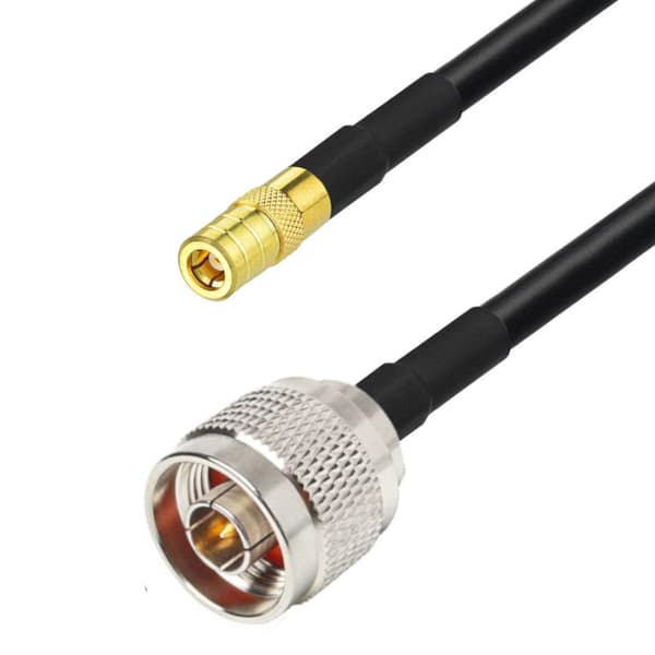 Antennekabel N-stik / SMB-fatning RG58 2m