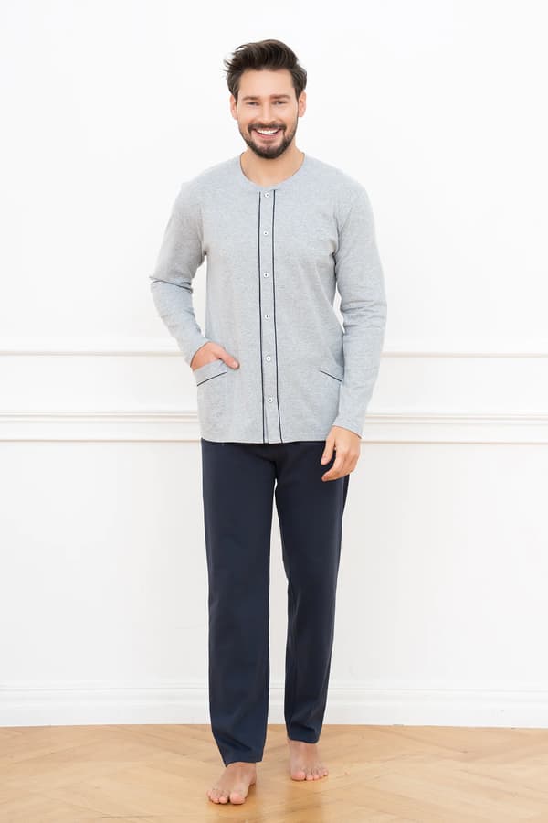 Alcest herr långärmad pyjamas, långbyxor XXL