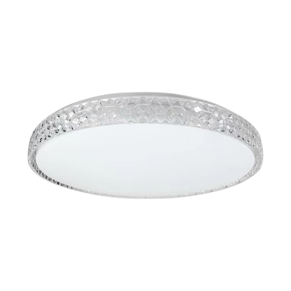SHINY Hvid Sølv Loftlampe 34W