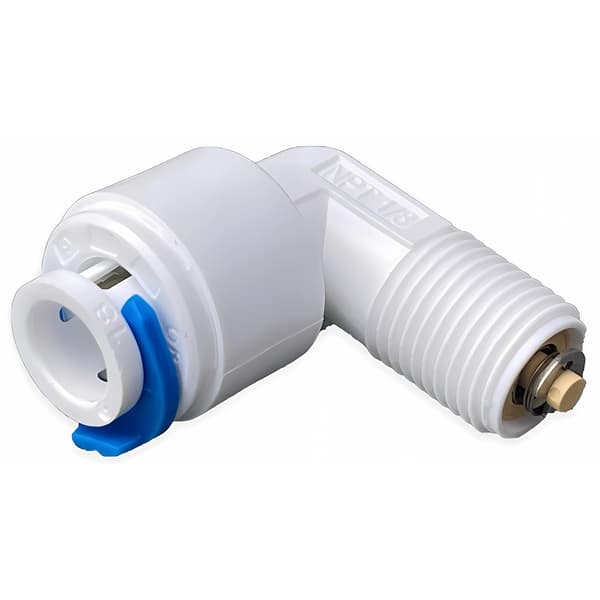 Kontraventil albue 1/8" GZ x 1/4" QC til osmose